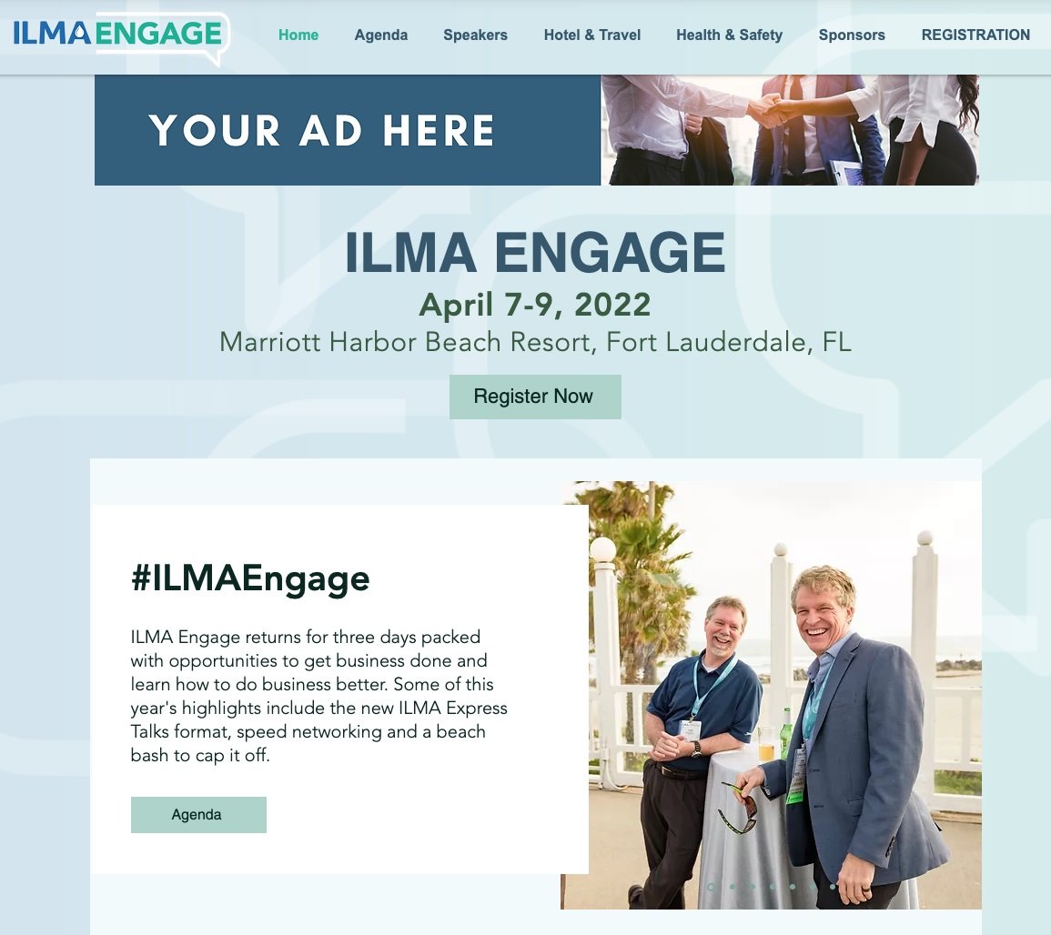 ILMA MEETING WEBSITE ADVERTISING
