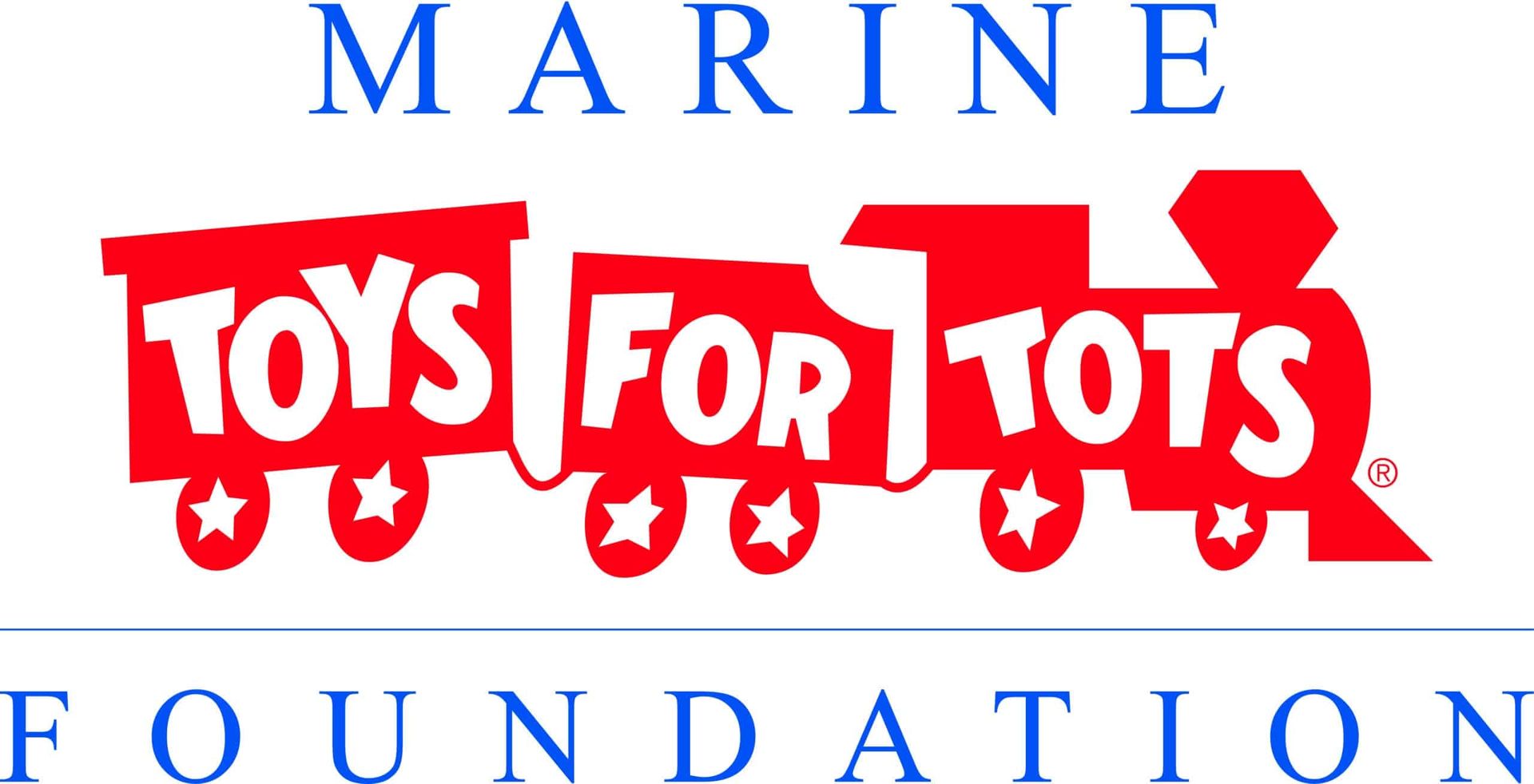 A logo for the marine foundation with a train on it