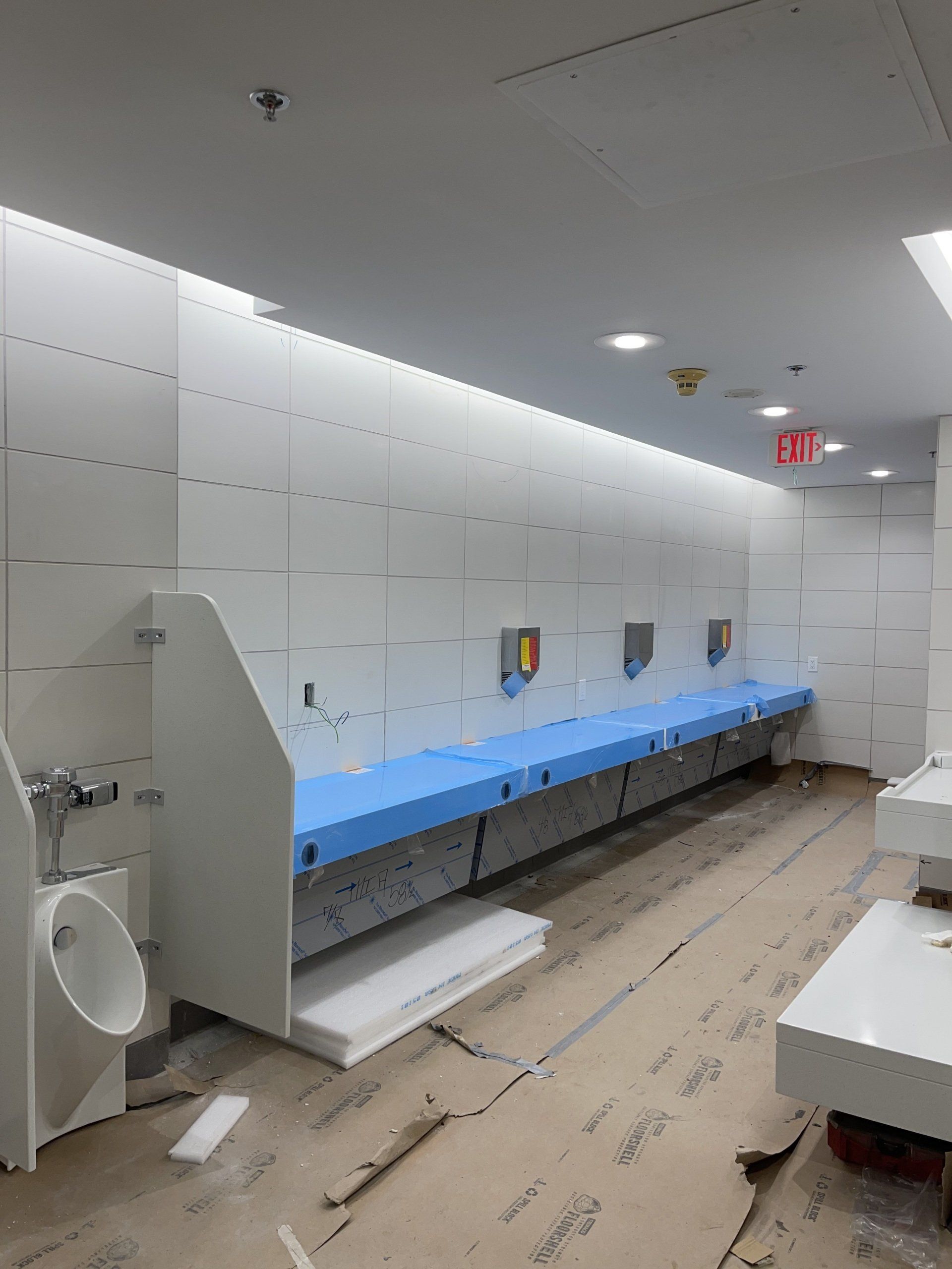 Miami International Airport bathroom plumbing project