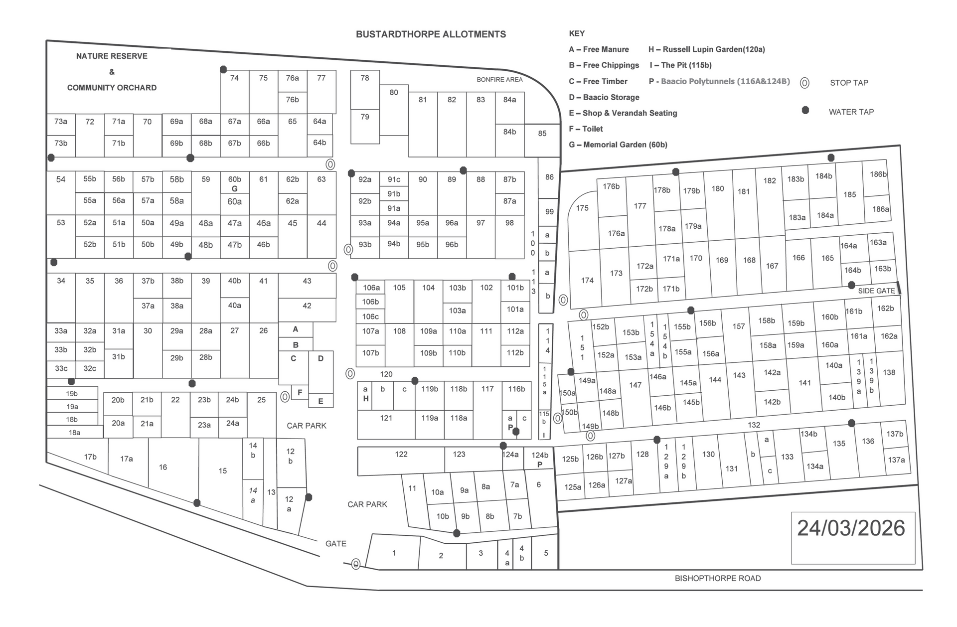 Map of site