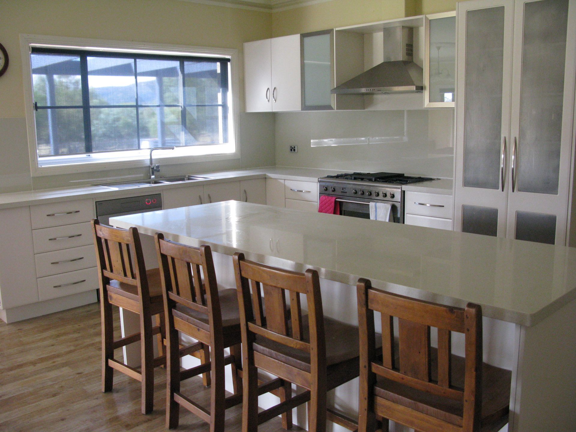 Modern Kitchen with Island — Tamworth Blinds & Awnings in Tamworth, NSW