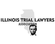 Illinois Trial Lawyers Association logo with Illinois silhouette and a black-and-white portrait