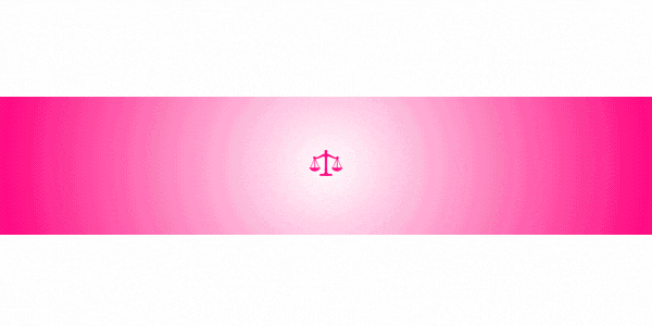 Pink gradient banner with a small centered icon