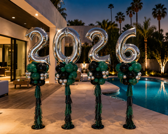 luxury number 2026 graduation helium balloon number delivery los angeles