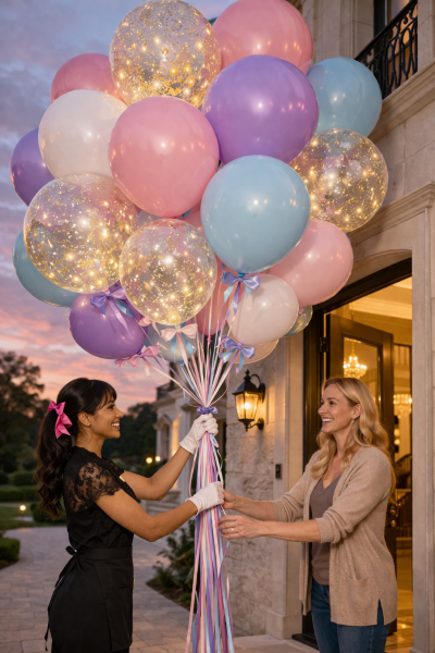 BTS Arirang K-Pop birthday balloon decorations Los Angeles — red balloon garland — Balloon Concierge
