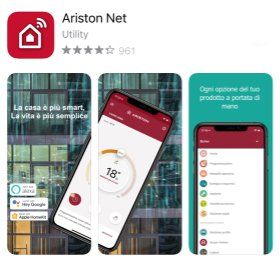 schermata scaricamento app ariston net