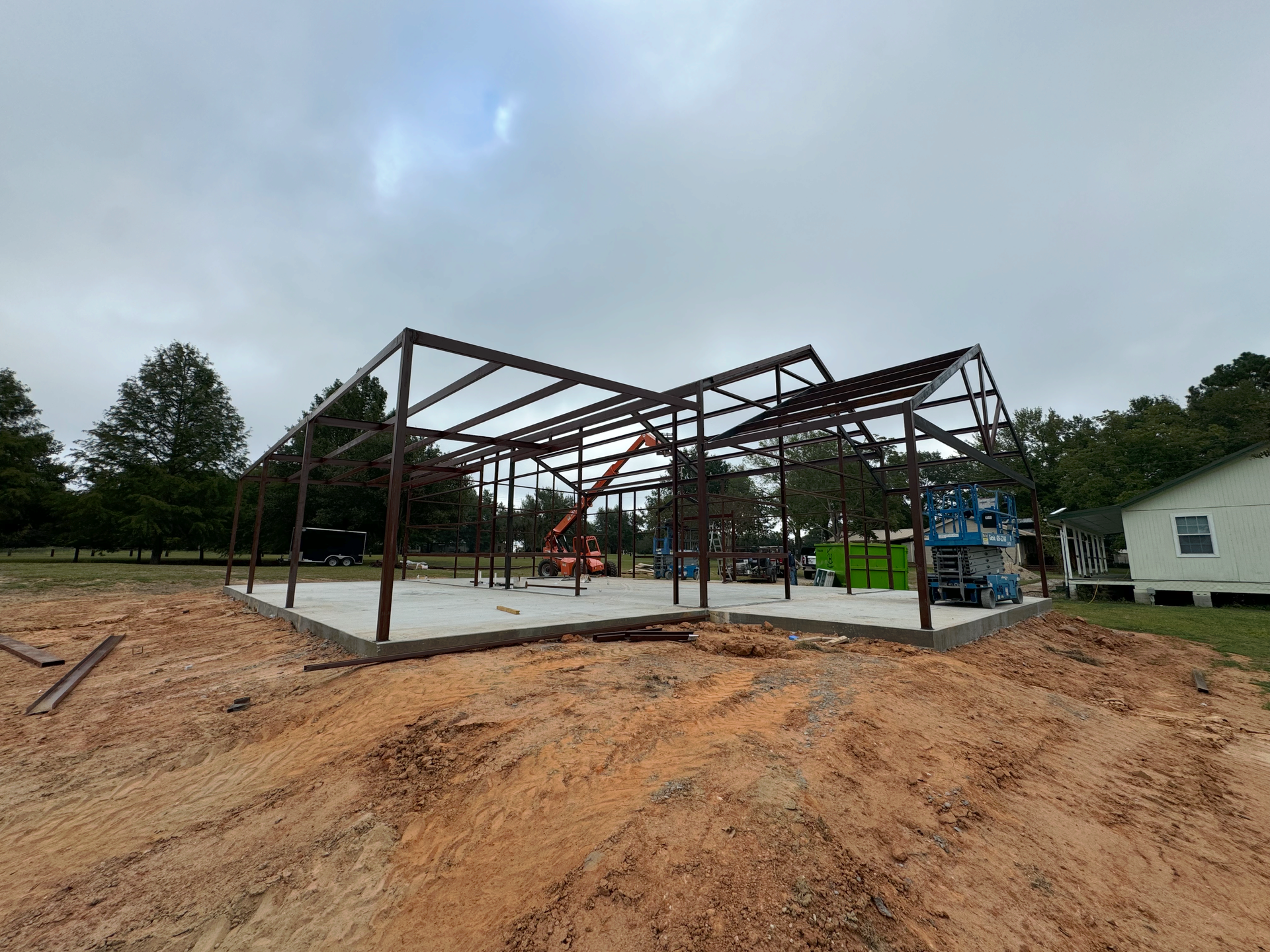 A building's frame
