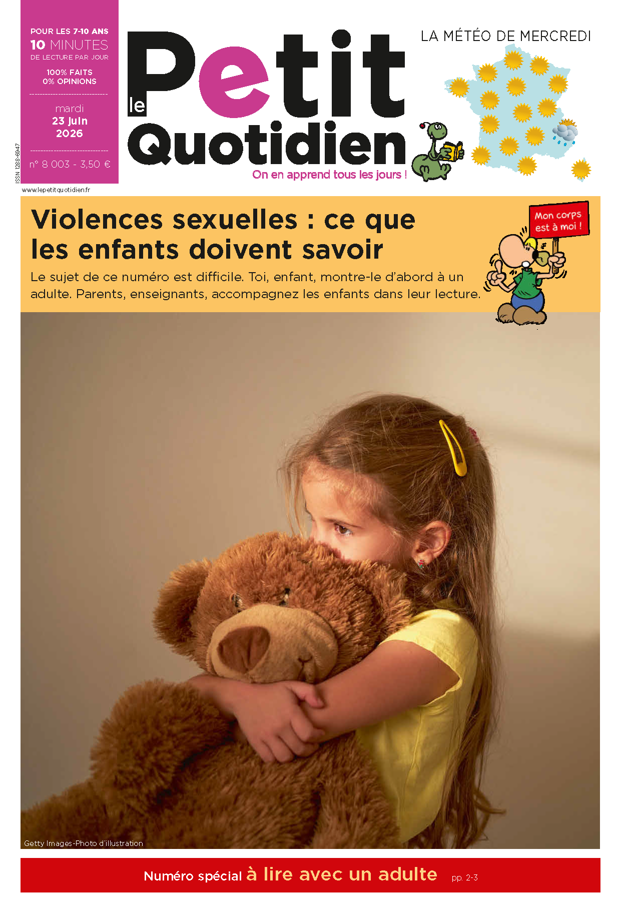 Un graphique vertical intitulé « STOP aux violences sexuelles » utilisant un dégradé de couleurs allant du vert au rouge pour catégoriser les comportements.
