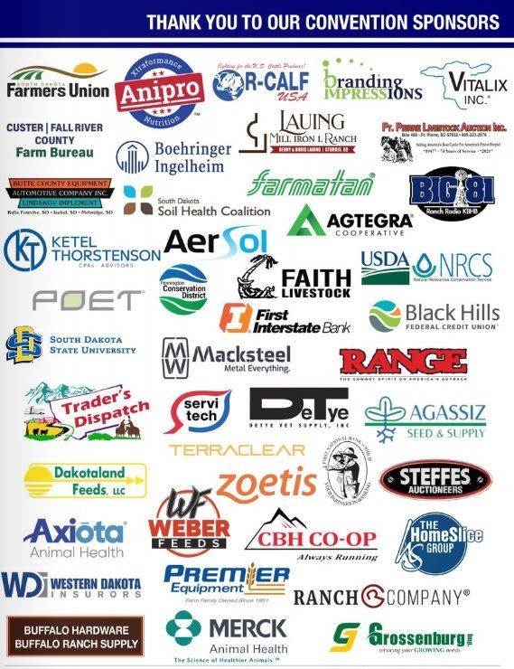 A bunch of different logos on a white background