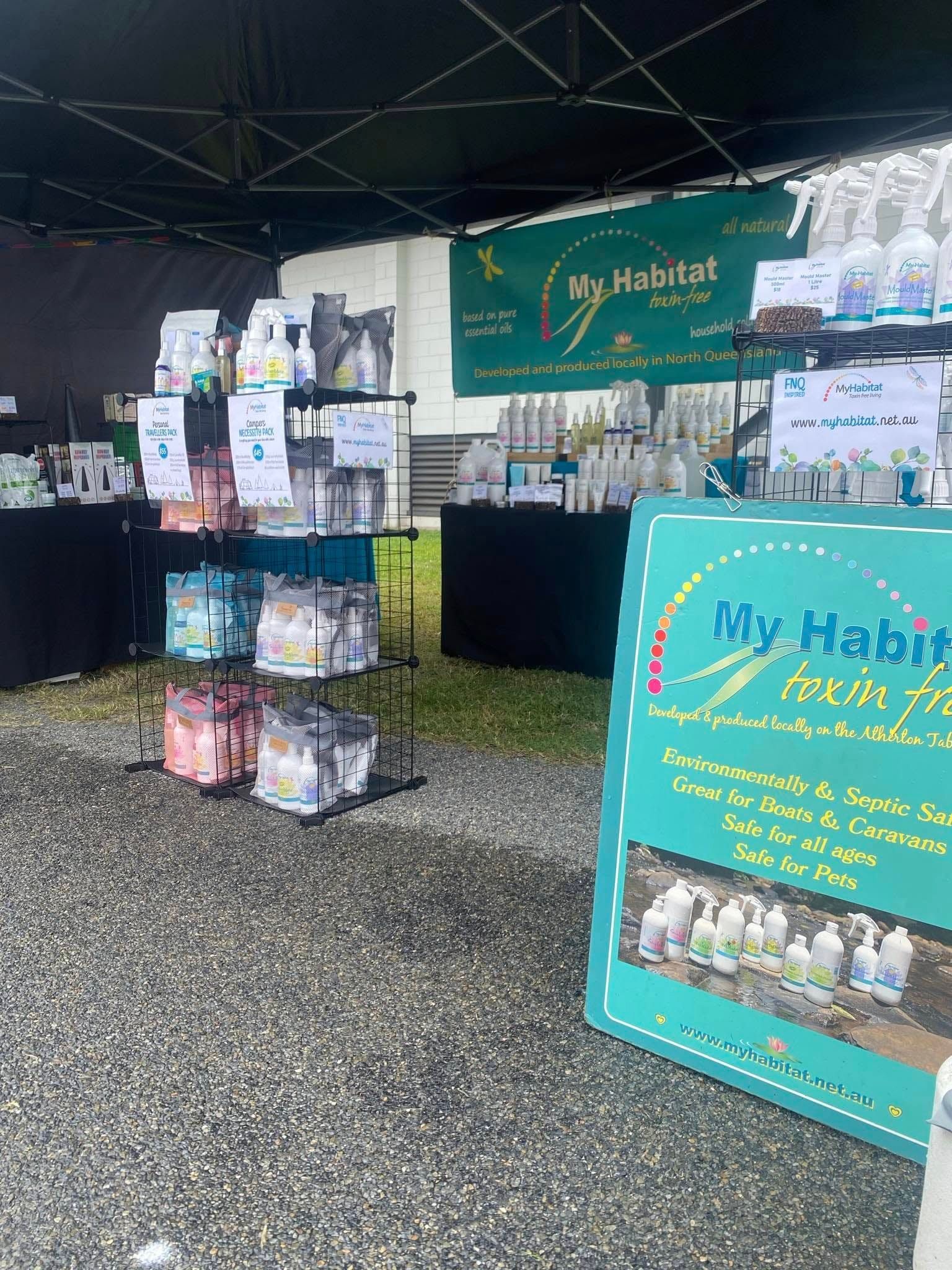 Two Bottles of My Habitat Skincare Products: Simple Face Wash and Camellia Oil — My Habitat Products in Malanda, QLD