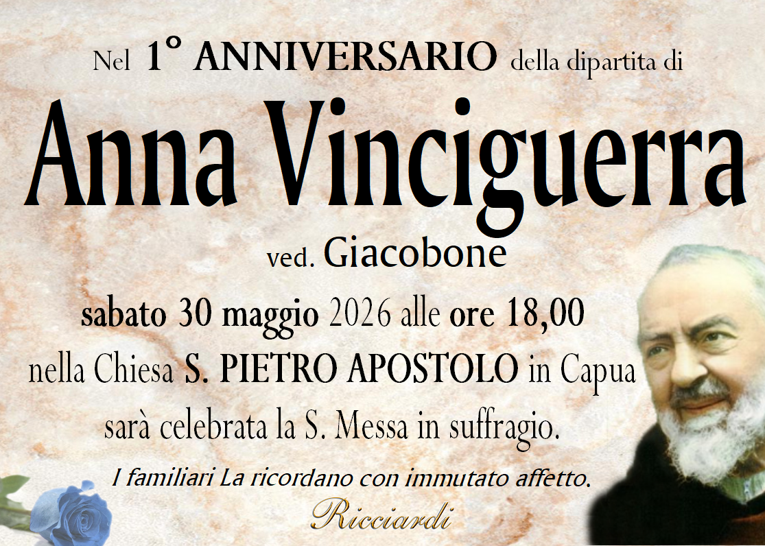 necrologio Anna Vinciguerra