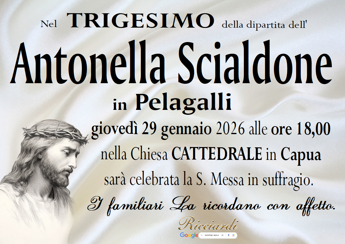necrologio Antonella Scialdone