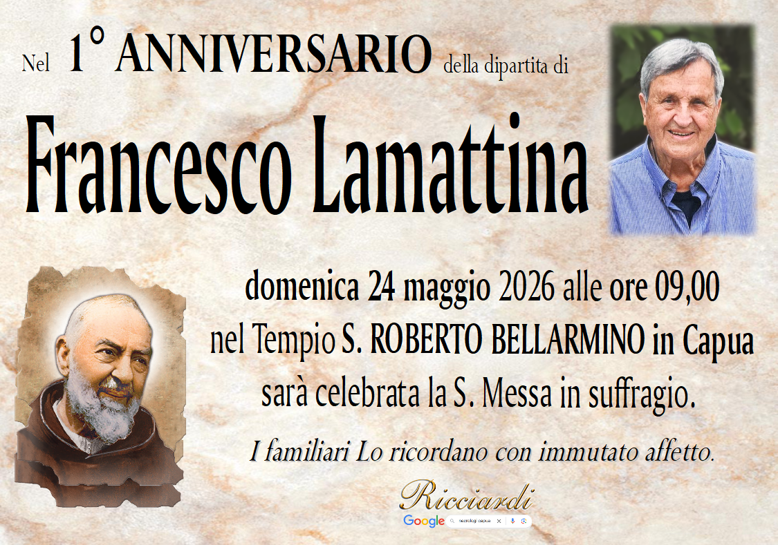 necrologio Francesco Lamattina