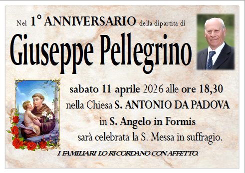 necrologio Giuseppe Pellegrino