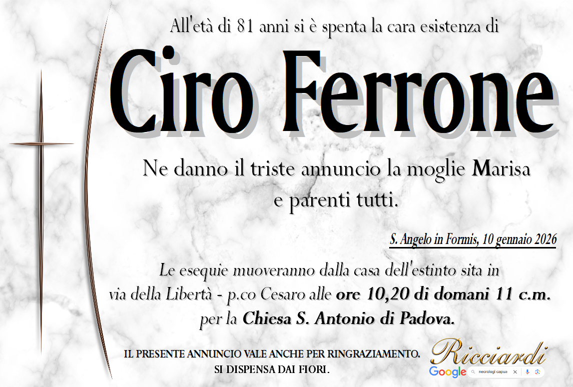 necrologio Ciro Ferrone