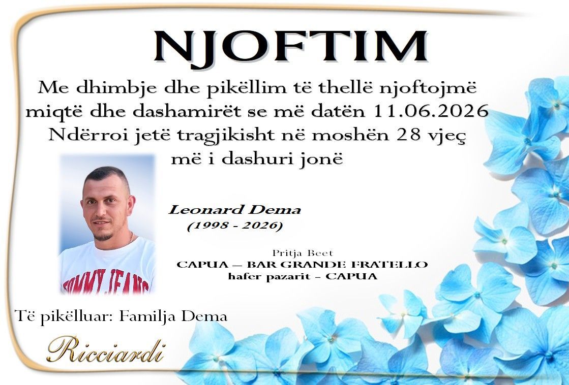 necrologio Leonard Dema