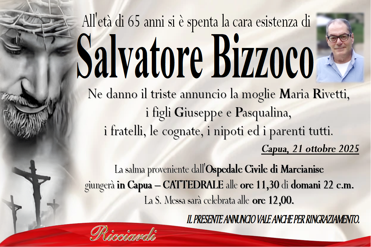 necrologio Salvatore Bizzoco