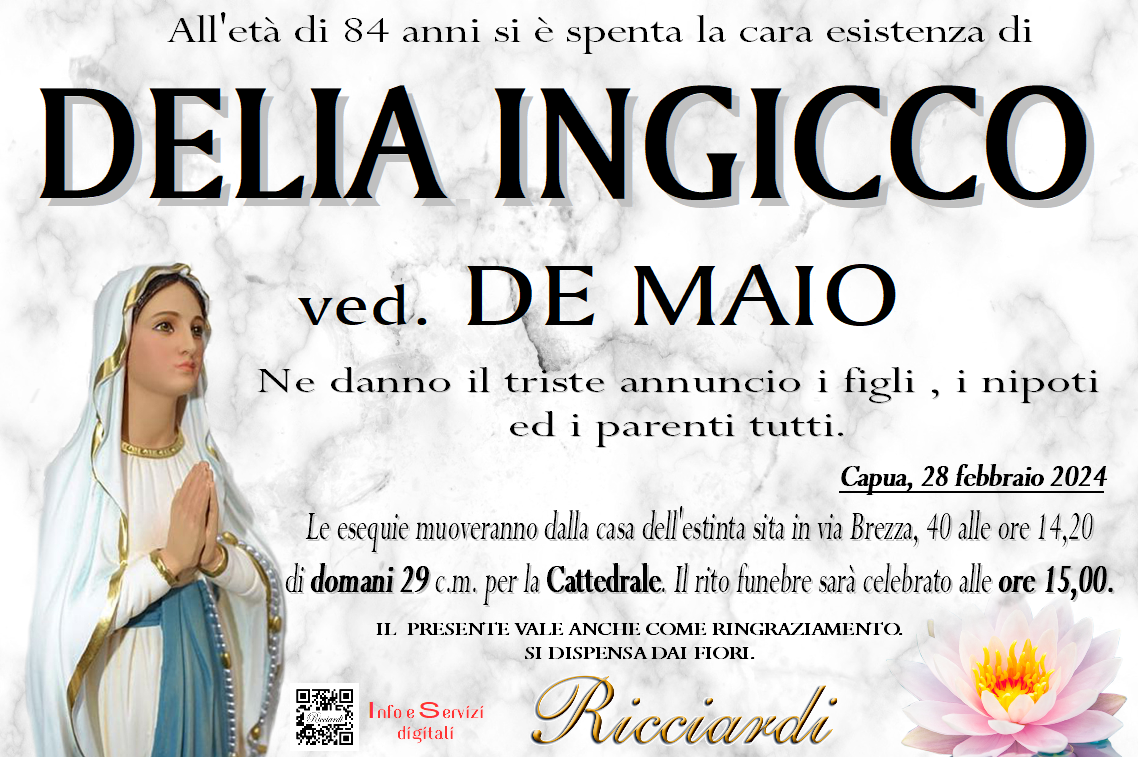 necrologio DELIA INGICCO