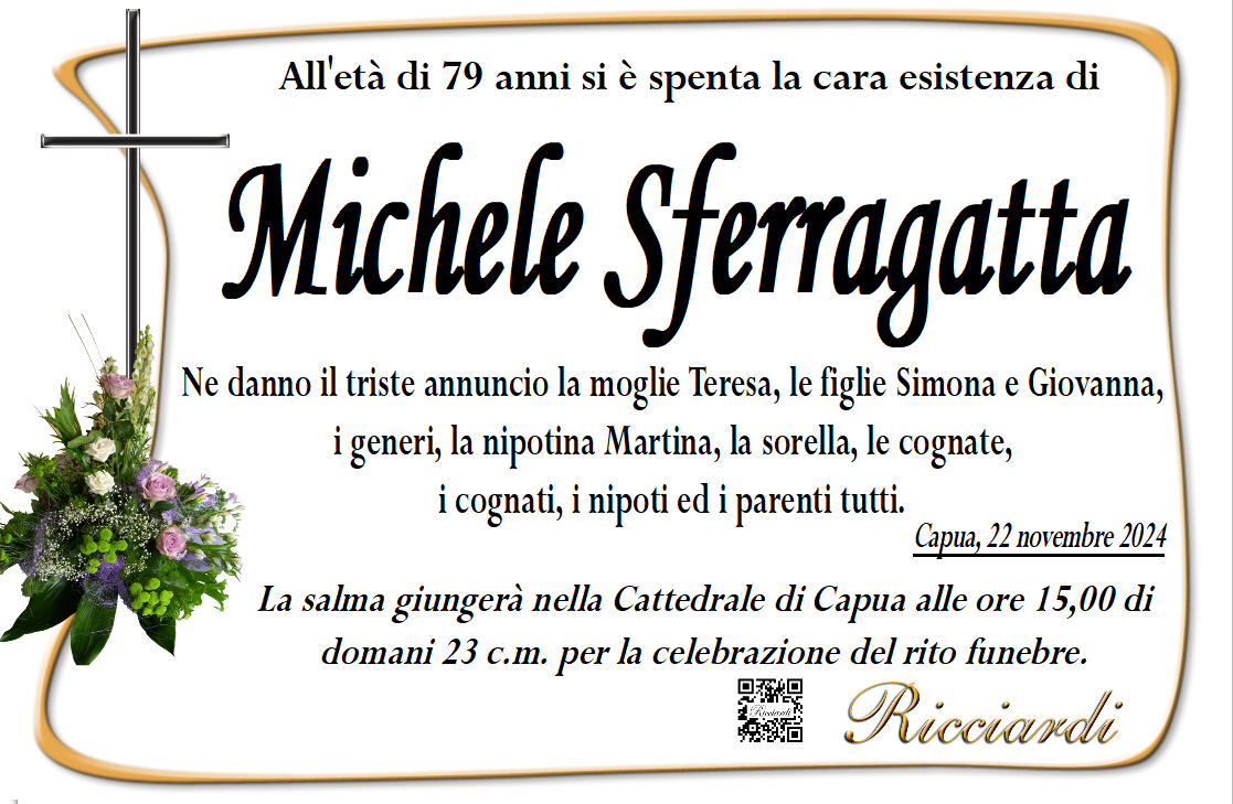 necrologio Michele Sferragatta
