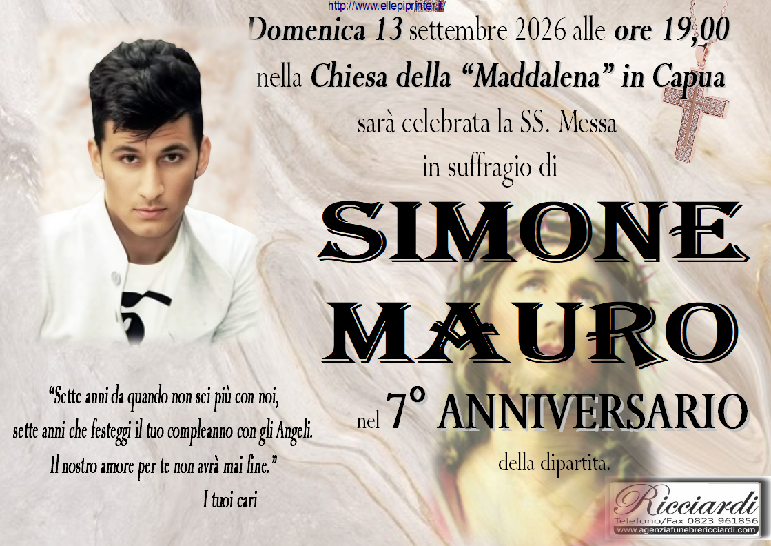 necrologio Simone Mauro