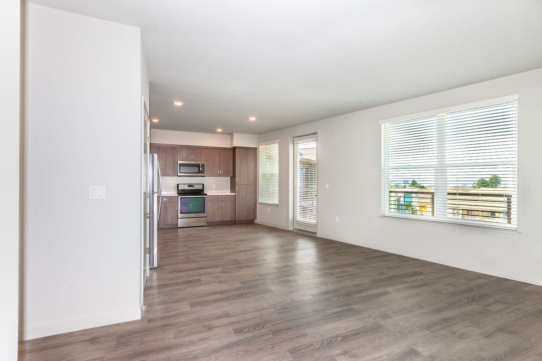 room and kitchen