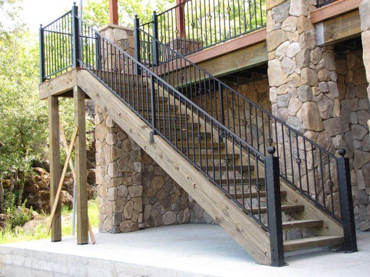 Stair Railing — Lakeport, CA — Davis Fabrication & Ornamental Designs