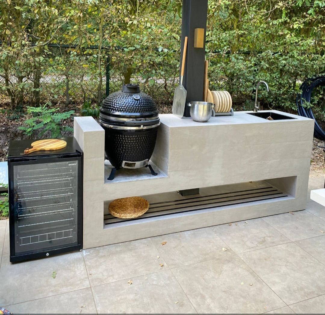 Buitenkeuken op maat douglas en lariks