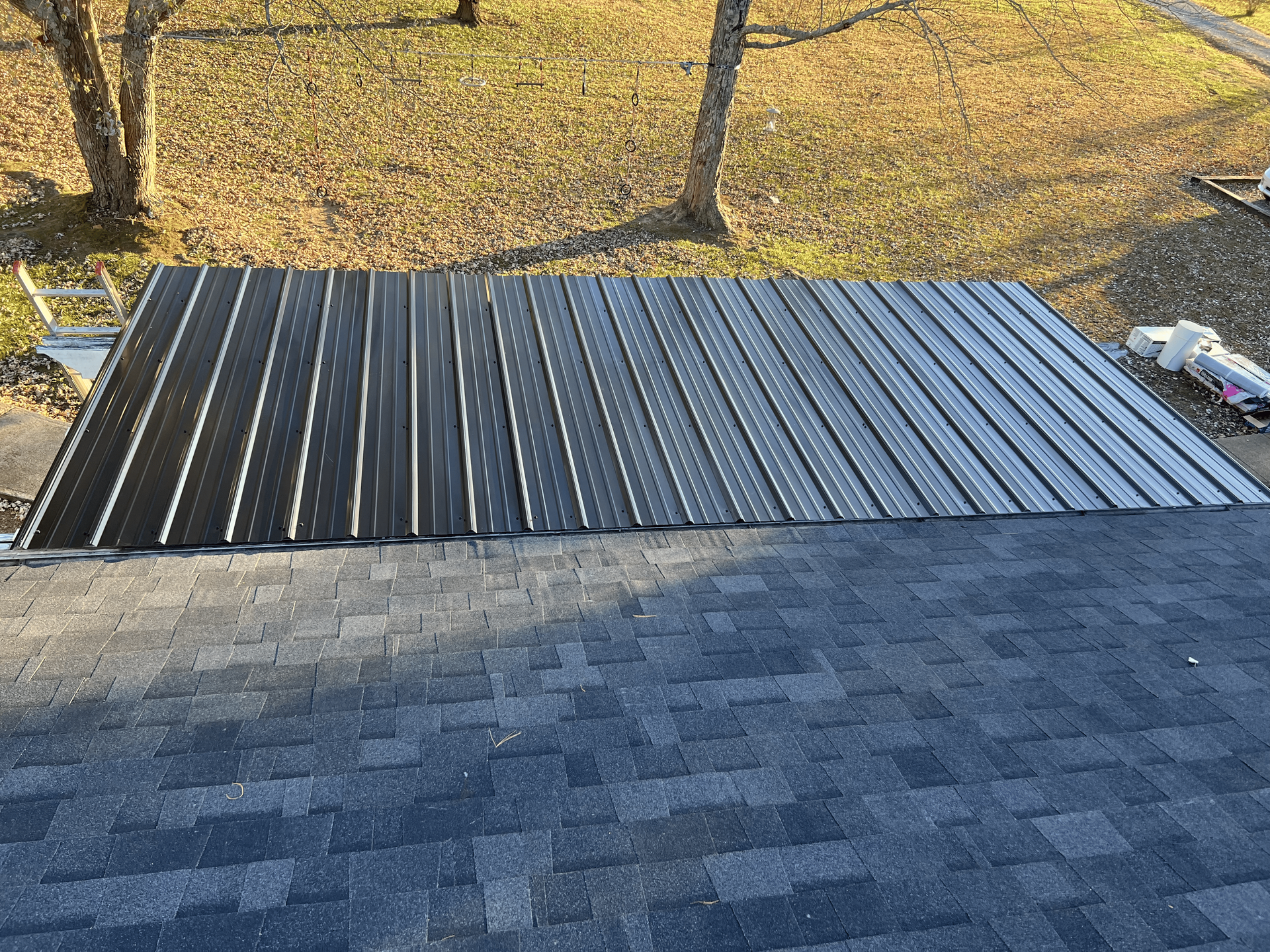 new metal roofing on expansion by Red Line Roofing in Dickson, TN