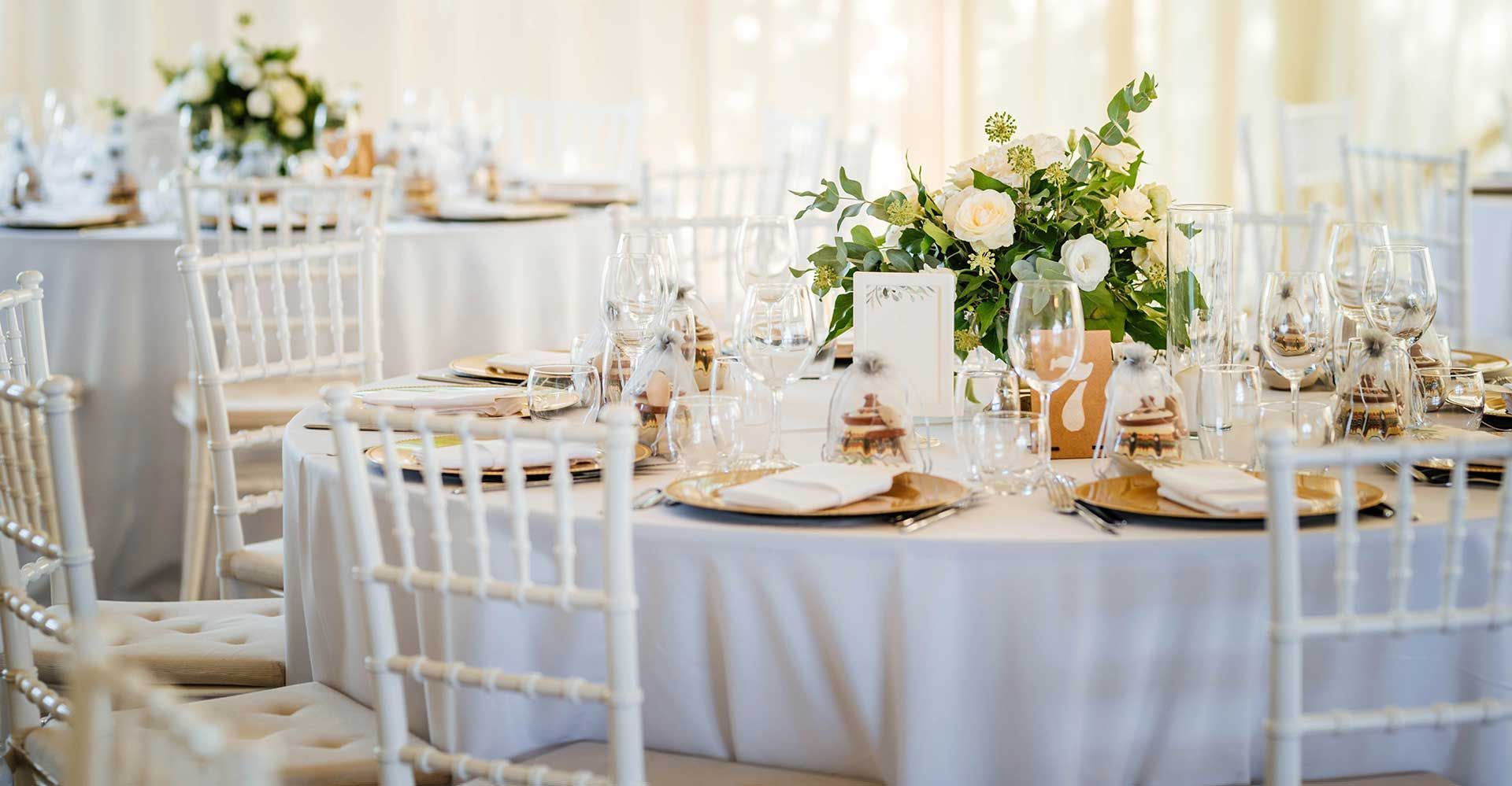 Elegant Table Setting at Local Wedding Venue