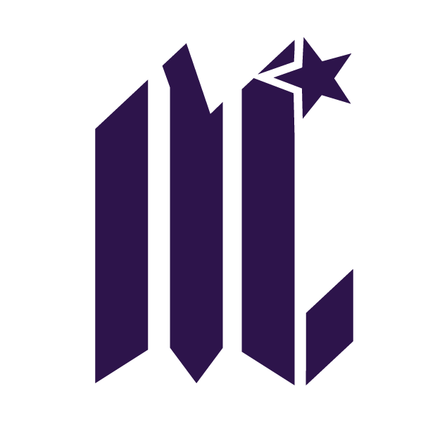 Purple monogram: 