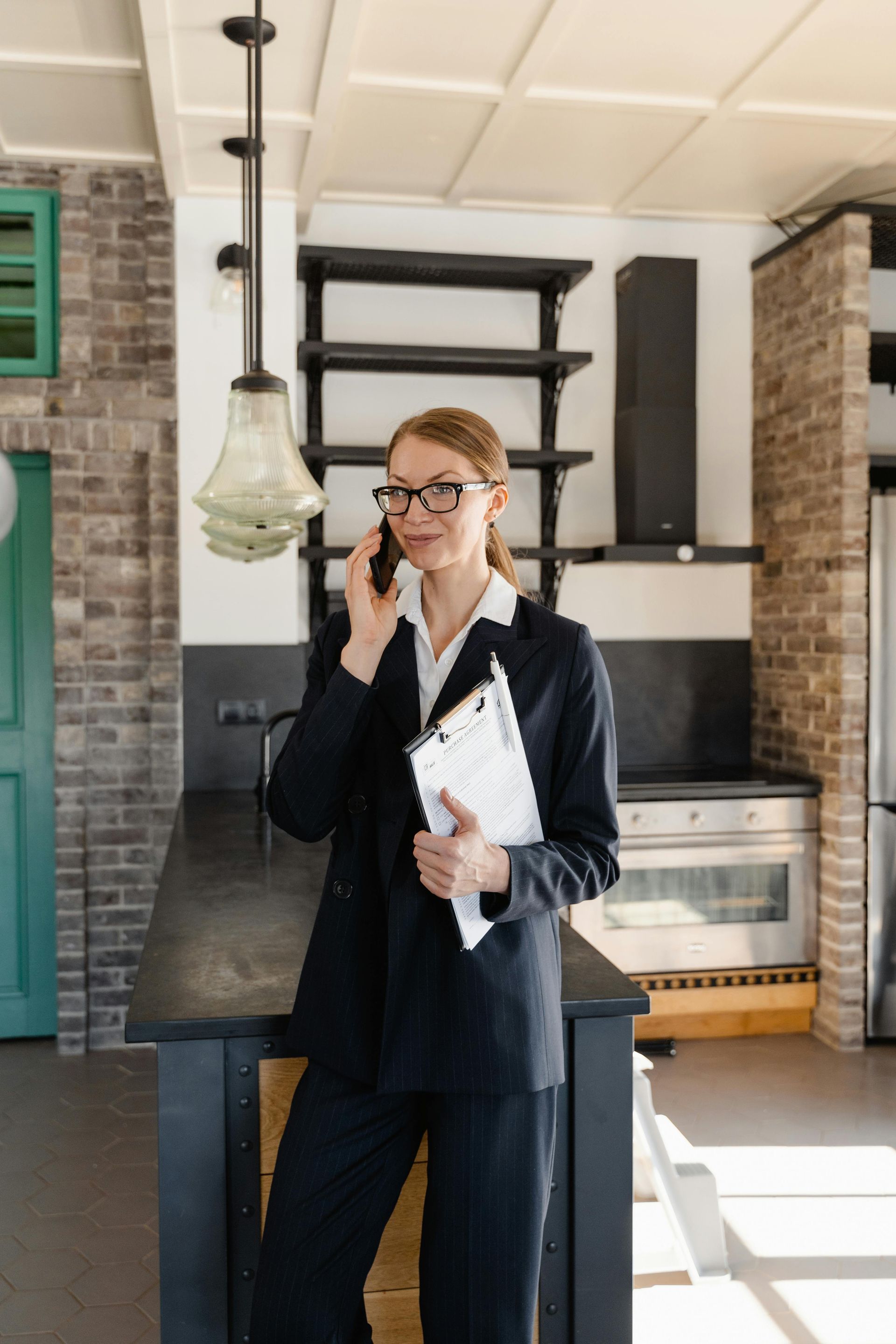 woman realtor happy with design agency