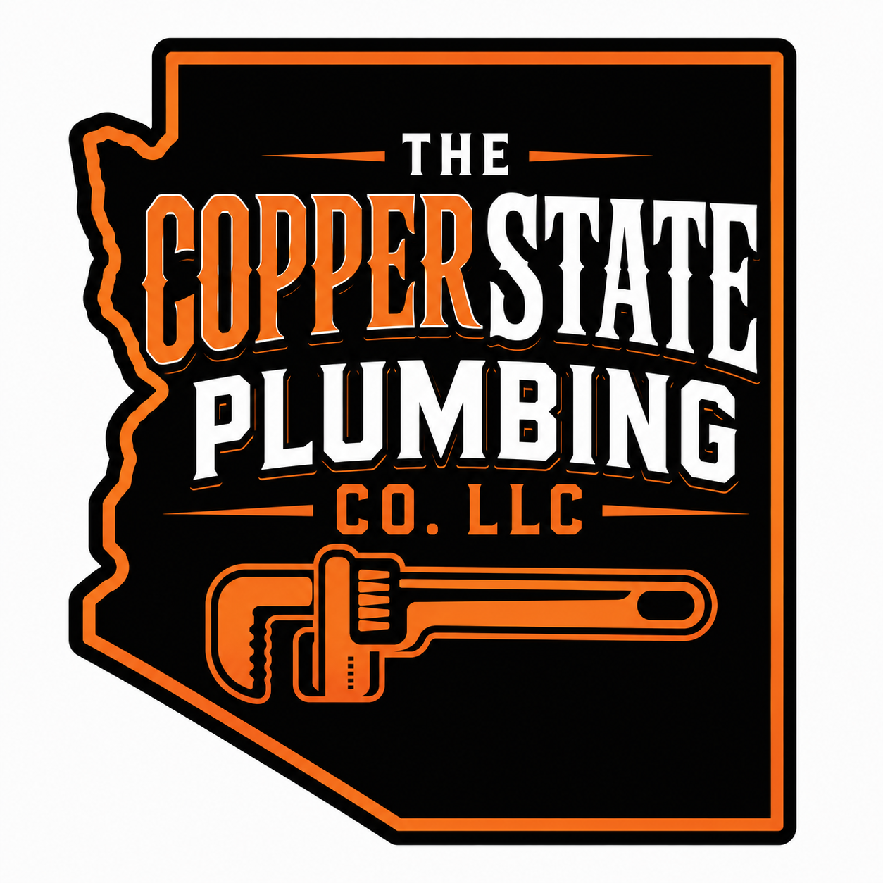 A logo for The Copper State Plumbing Co.LLC