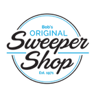 Bob's Original Sweeper Shop logo with black and blue text inside a circular design
