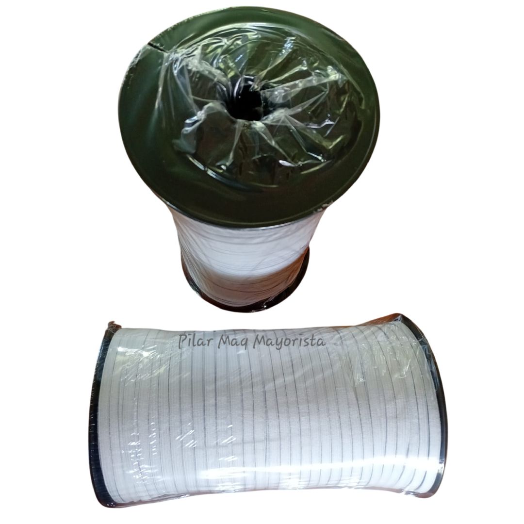 Dos filtros cilíndricos blancos, uno en posición vertical con la parte superior verde y el otro tumbado de lado.