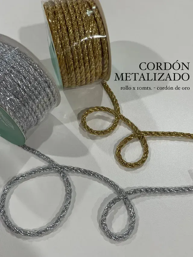 CORDÓN METALIZADO dos colores