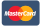 MasterCard logo: overlapping red and yellow circles with 