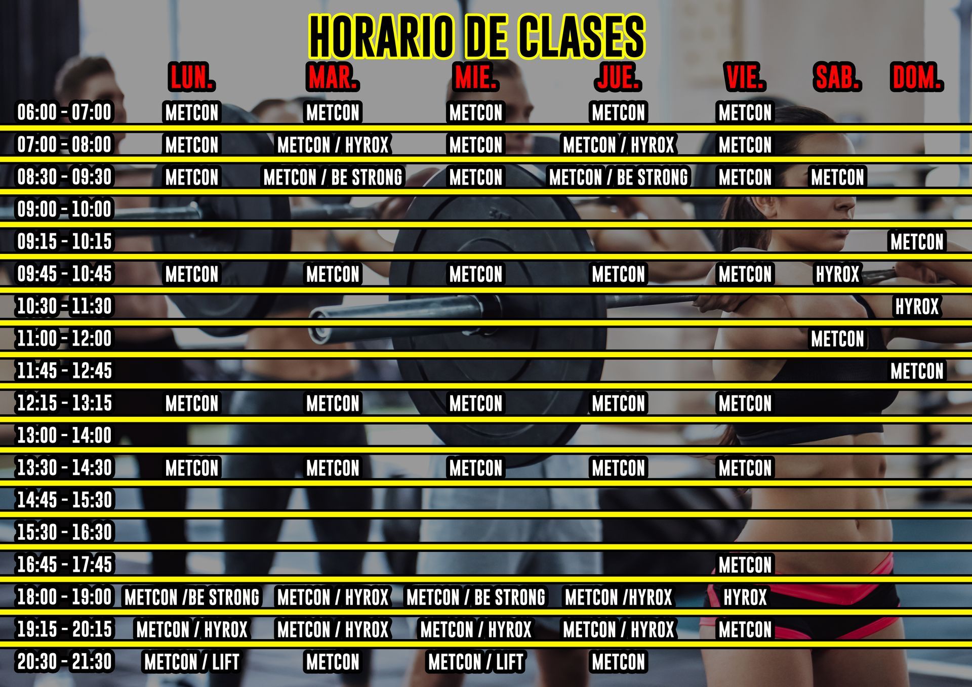 Clases METCON (CrossFit) en Vitacura con coach en cada bloque. Entrenamiento funcional grupal en Bestia Unchain, box boutique de Kennedy 8356.