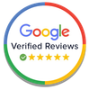 Google Verified Reviews badge with a five-star rating and a checkmark.