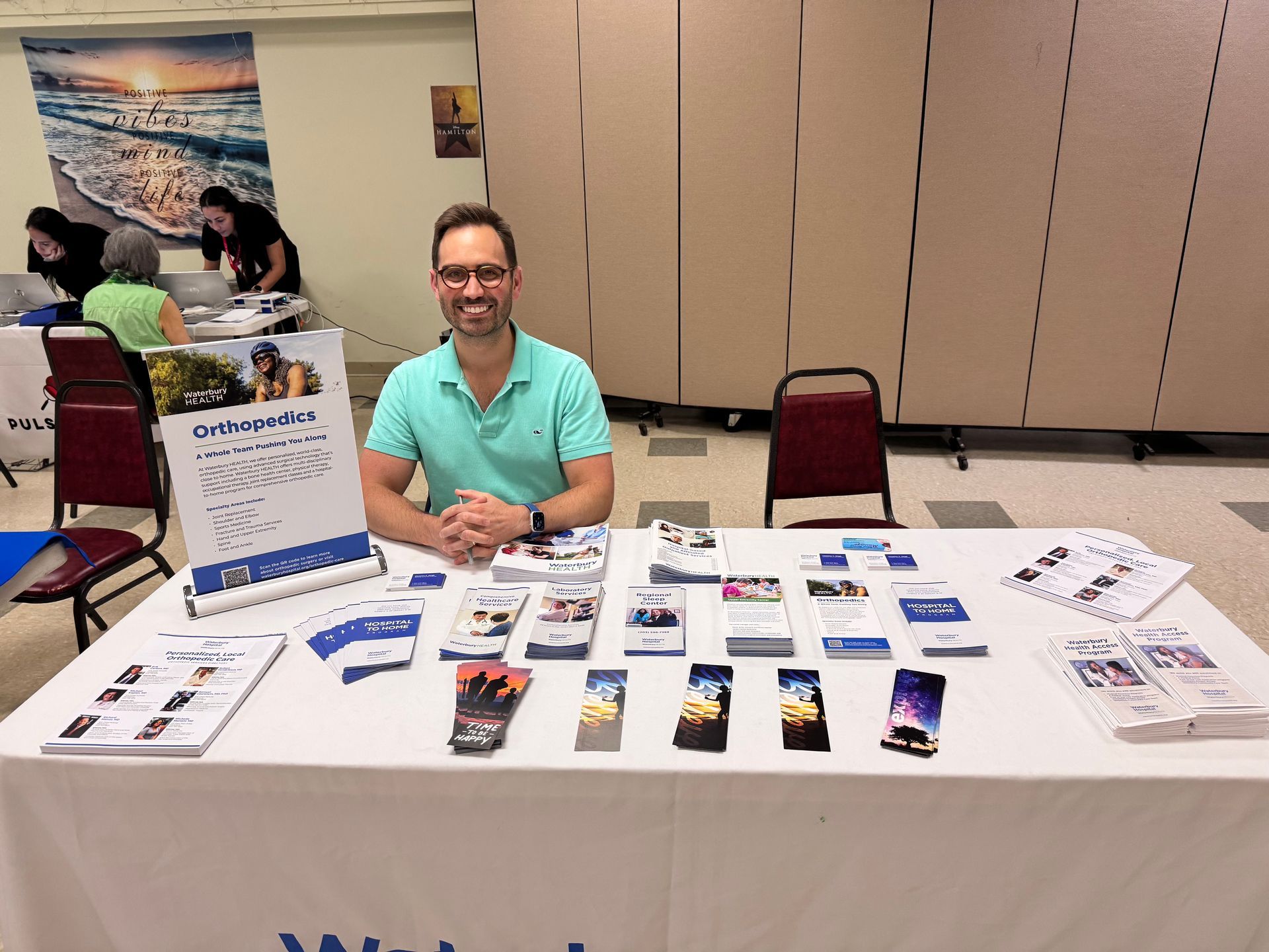 Dr. James Aglio of Active Orthopaedics joins the Waterbury Health Screening Fair 