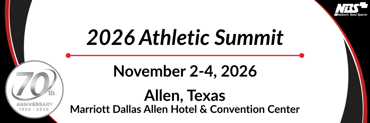 2026 Athletic Summit logo with event dates, Dallas, Texas, at Marriott Dallas Allen & Convention Center