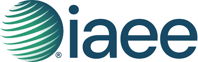 IAEE logo in teal and dark blue with a stylized globe icon.