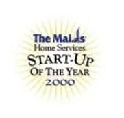 The Maids Home Services Start-Up of the Year 2000 award logo with gold sunburst background