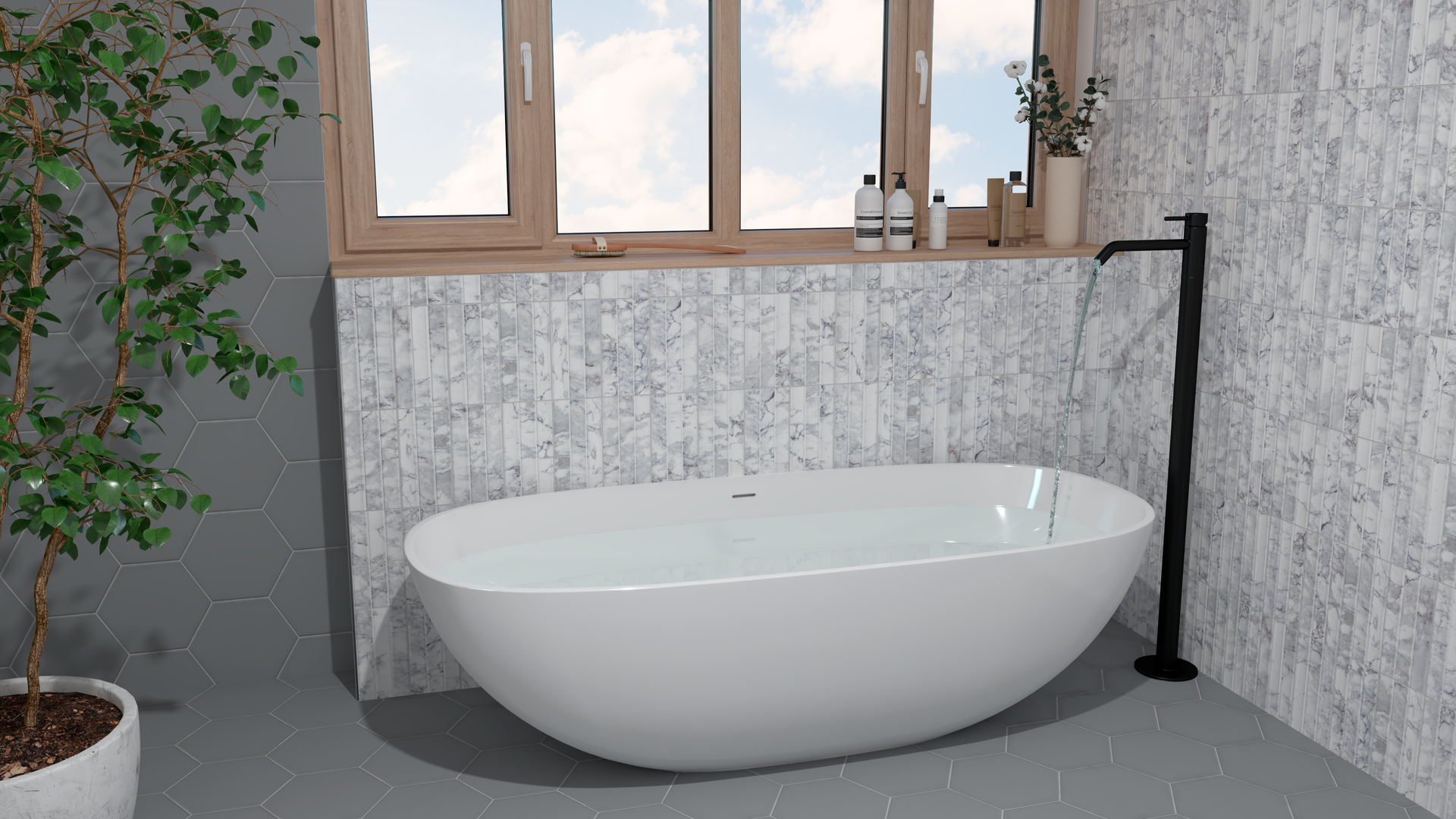 Argos Creta tile, polished porcelain wall tile