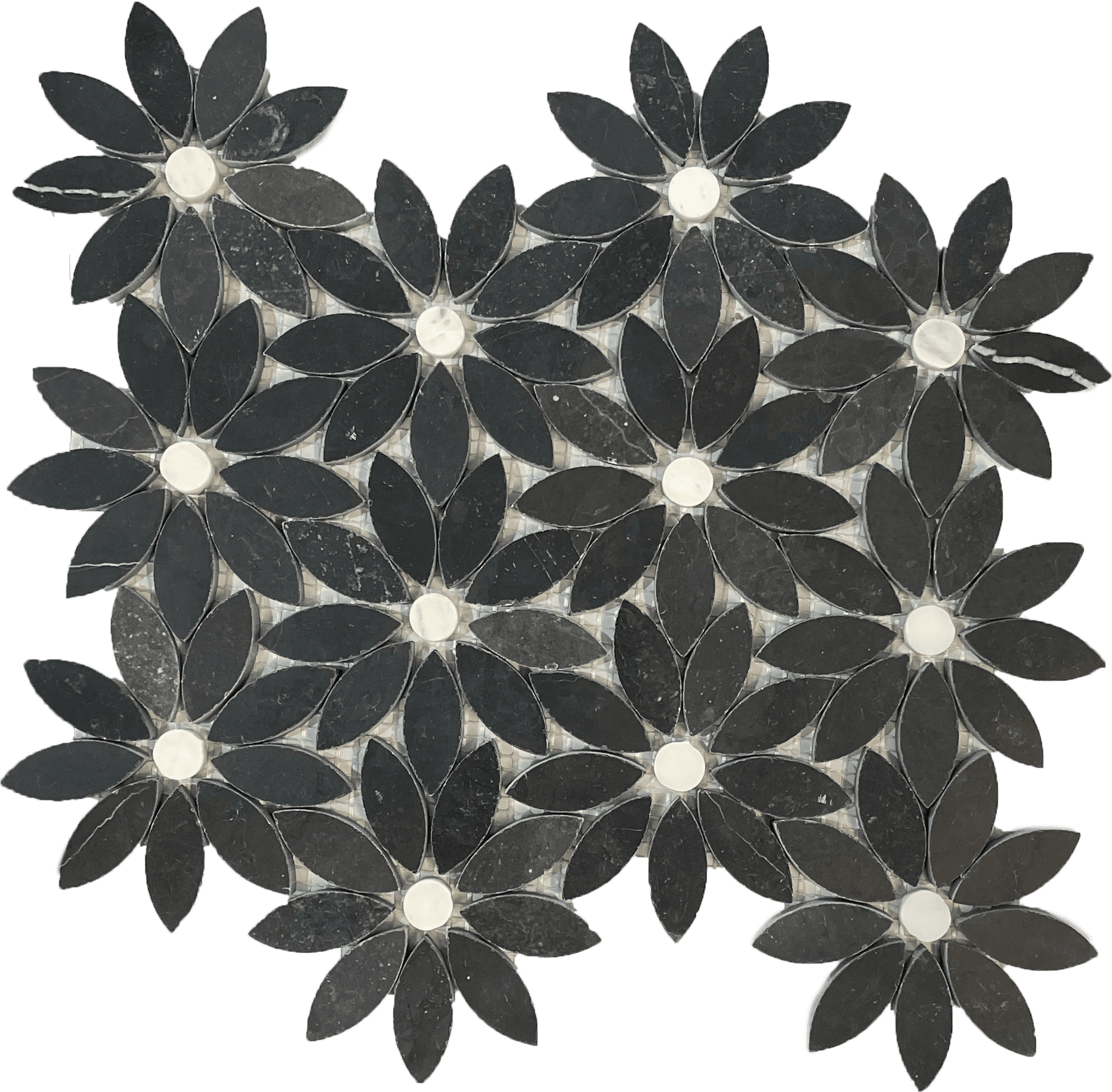 Felice Daisy White mosaic tile