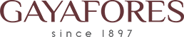 Gayafores tile brand logo representing quality porcelain and ceramic tile collections