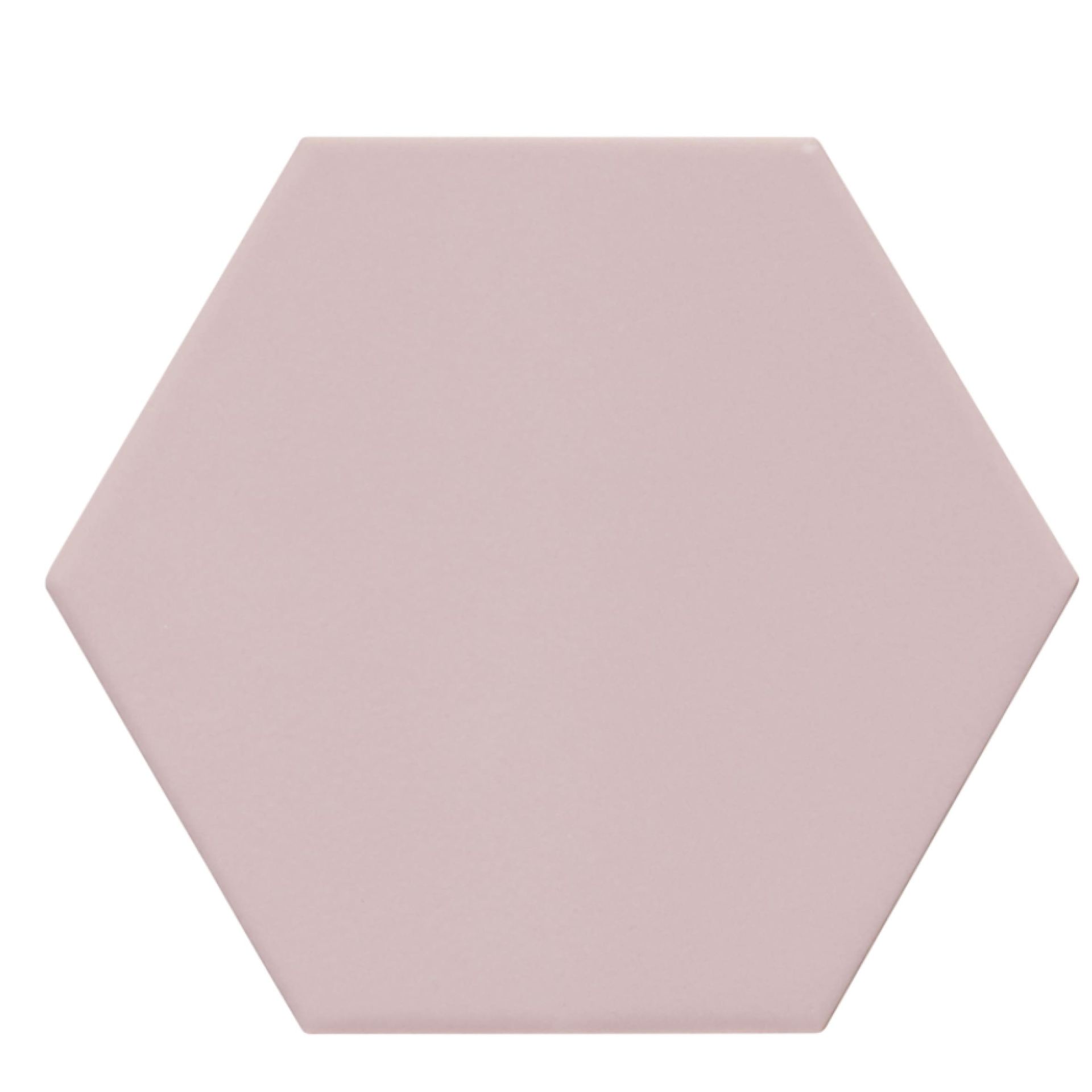 Warm pink-toned tile from the Kromatica series adding softness and charm