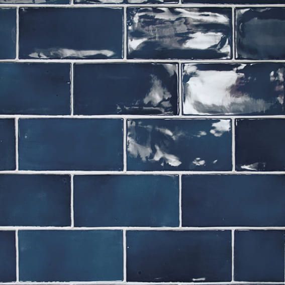 Small square Manacor Ocean Blue tiles for intricate and vibrant surfaces