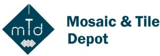 Mosaic & Tile Depot company logo featuring modern typography and tile-inspired design.