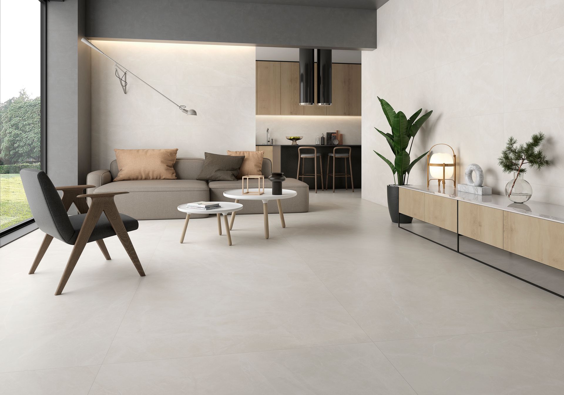 Sunrise Pearl tile, polished porcelain finish