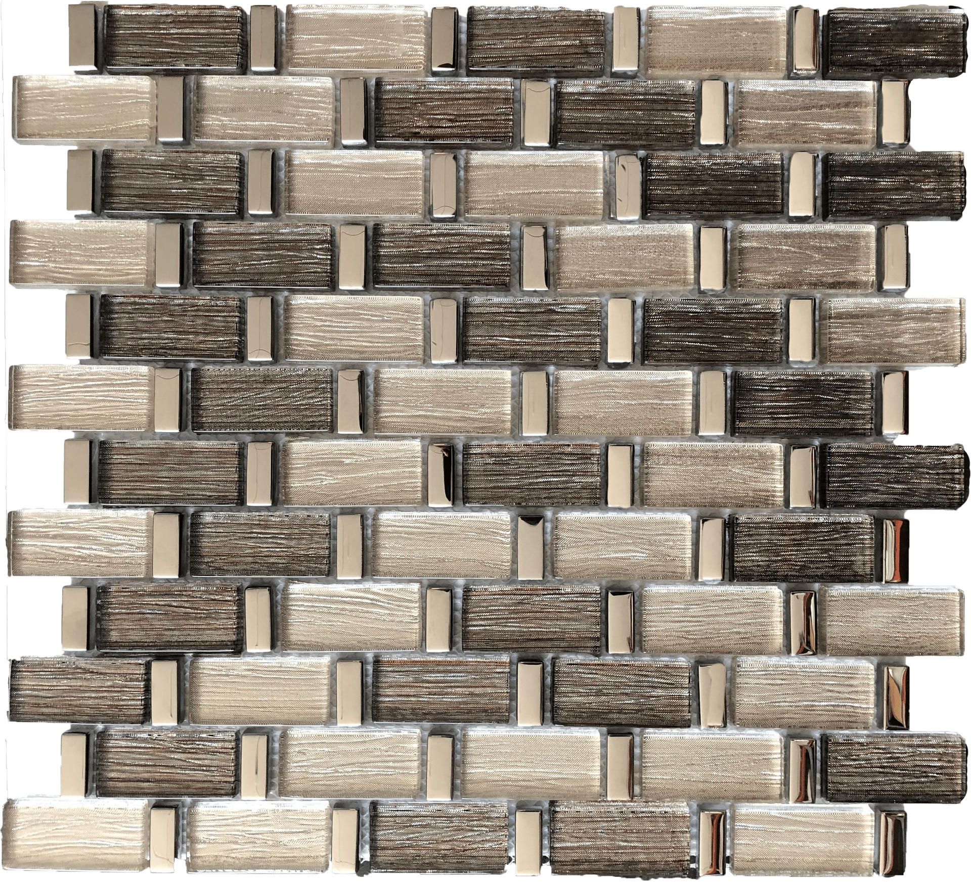 Piacenza mosaic offers classic elegance with subtle veining and neutral stone tones.